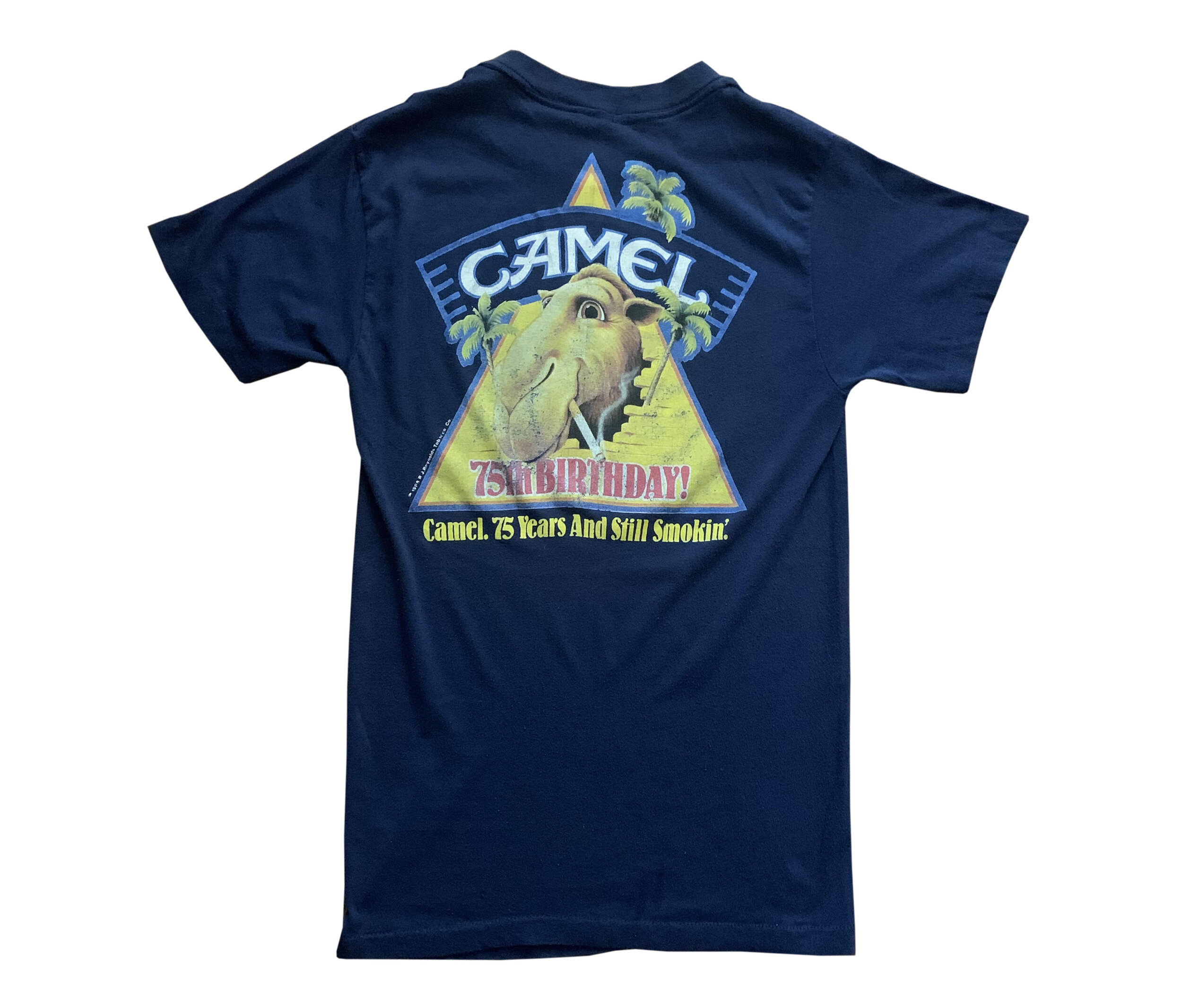 CAMEL 75周年記念 Tシャツ Lサイズ　希少 Vintage 75th Birthday Camel Joe T-shirt Single Stitch Size Large